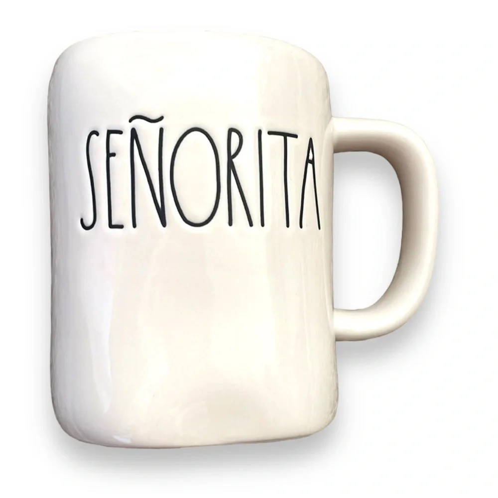 New RAE DUNN senorita mug coffee tea cup español Spanish